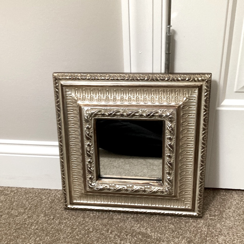 Bombay Company silver and gold mirror